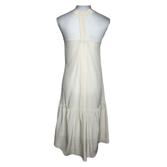 Tibi Silk Slip Dress S Ivory Embroidered Drop Waist Victorian Coquette Shift - Picture 5 of 12